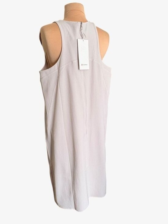 NWT Lululemon Shift in Time Dress 10 Dune Beige NEW Casual Athleisure Travel - Picture 5 of 10